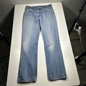 Vintage Levi’s 519 Jeans Men’s 30x30 Orange Tab 80s USA Made Light Wash Denim